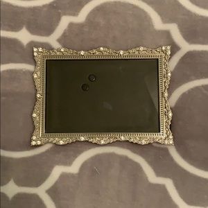 Silver Rhinestoned Picture Frame
